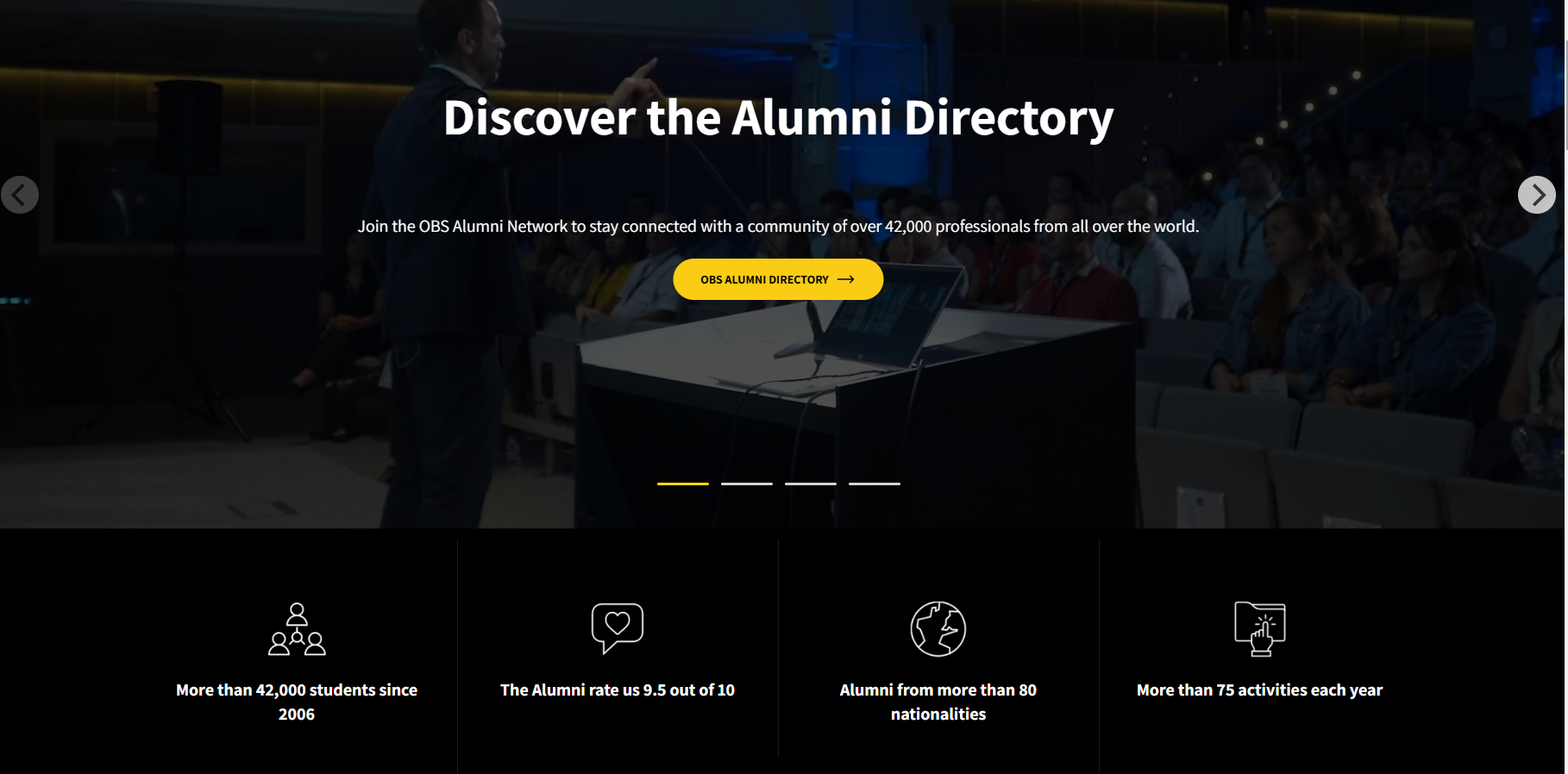 Site Alumni inglés