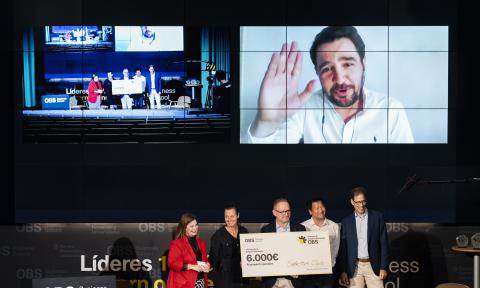 Nicolás Jiménez fue el ganador del Premio al Emprendimiento en 2024